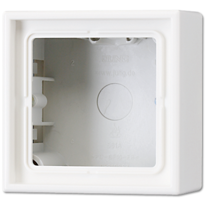 JUNG LS981AWW, surface cap 1-gang, 4011377112001