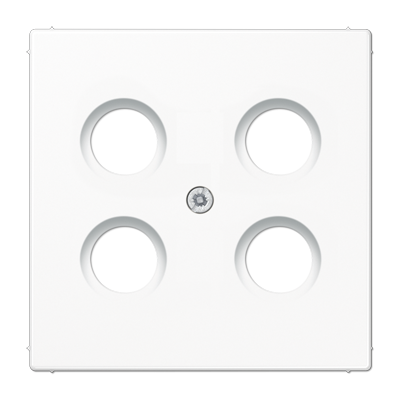 JUNG LS990-4SAT1WW, cover plate for SAT-TV socket Hirschmann, 4011377261051