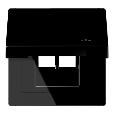 JUNG LS990BFKLLANSW, Hinged lid LAN with centre plate, 4011377178991