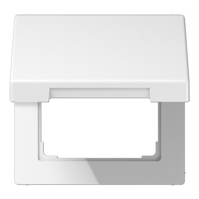 JUNG LS990KLWW, centre plate with hinged lid, 4011377127104
