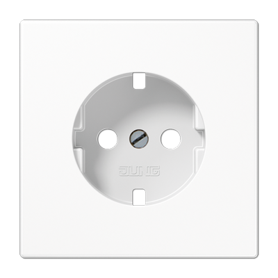 JUNG LS990SWWPL, centre plate f. SCHUKO socket, 4011377135802