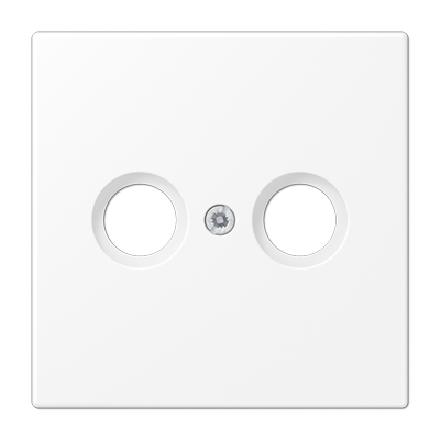 JUNG LS990TVWWM, centre plate f. TV/FM socket, 4011377186910