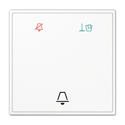JUNG LSCUKO6MWW, Hotel 1-gang rocker glass, corridor unit, 4011377166196