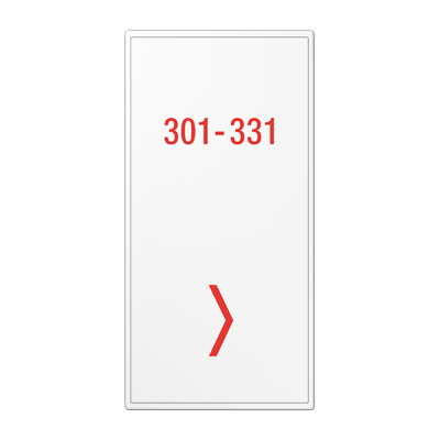 JUNG LSCUKO6TX-2WW, LED pilot light centre plate glass 2gang, 4011377175174