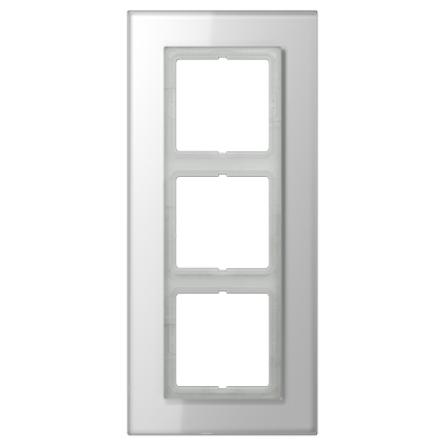 JUNG LSP983GLWW, 3-gang frame, 4011377069640
