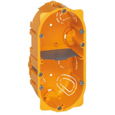 Legrand 080052, BOX DRY-PART 2GANG DEPTH 50MM, 3245060800529