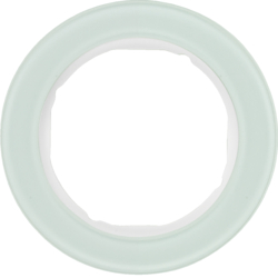 Berker 10112009, Frame 1-gang Glass Polar White, 4011334392224