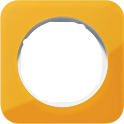 Berker 10112339, R.1 Rahmen Acrylic  Orange translucent/p, 4011334400011