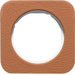 Berker 10112369, R.1 Rahmen Leather brown /polarwhite 1ga, 4011334412960