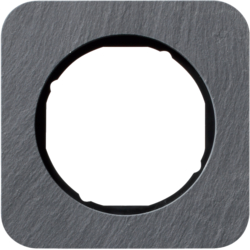 Berker 10112384, R.1 Rahmen Slate/black 1gang, 4011334412779