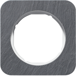 Berker 10112389, R.1 Rahmen Slate/polarwhite 1gang, 4011334399513