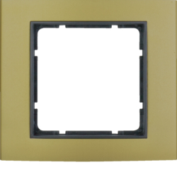 Berker 10113016, B.3 Frame 1g Alum Gold/Anthracite Matt, 4011334384892