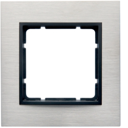 Berker 10113406, Frame 1gang - B.7 stainless steel, 4011334282556