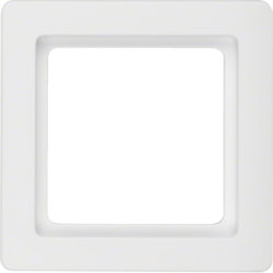 Berker 10116089, Frame, Polar White Velvety, 1-Gang, 4011334312239