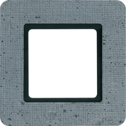 Berker 10116120, Frame 1g Q.7 grey concrete illumination, 4011334502364