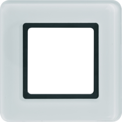 Berker 10116179, Frame 1gang Q7 glass pw for illumination, 4011334502401