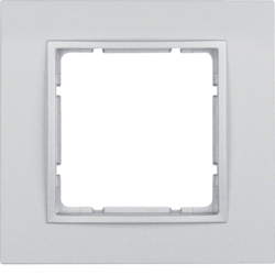 Berker 10116424, B.7 Frame 1g, Aluminium Matt Lacquered, 4011334376712