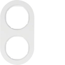 Berker 10122089, Frame 2-gang Polar White Glossy, 4011334364542