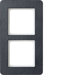 Berker 10126030, Frame 2gang, Q.7 Slate, 4011334459705