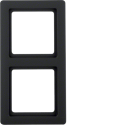 Berker 10126086, Frame, Anthracite Velvety, Lacquered 2-G, 4011334379164