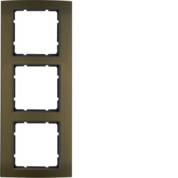 Berker 10133001, B.3 Frame 3g Alum Brown/Anthracite Matt, 4011334371618