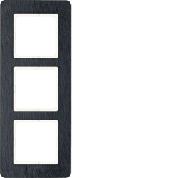 Berker 10136030, Frame 3gang, Q.7 Slate, 4011334459712