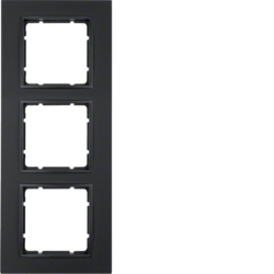 Berker 10136626, B.7 Frame 3-gang, Anthracite Matt, 4011334376682
