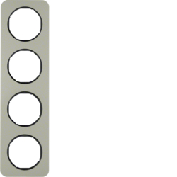 Berker 10142104, RA 4-F R.1 E-STAHL SCHW, 4011334392798