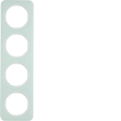 Berker 10142109, RA 4-F R.1 GLAS P-W, 4011334392804