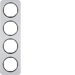 Berker 10142184, RA 4-F R.1 ALU SCHW, 4011334392859