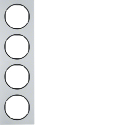 Berker 10142284, RA 4-F R.3 ALU SCHW, 4011334393368