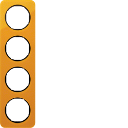 Berker 10142334, R.1 Rahmen Acrylic  Orange translucent/b, 4011334400080