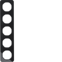 Berker 10152116, RA 5-F R.1 GLAS SCHW, 4011334392903