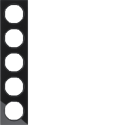 Berker 10152216, RA 5-F R.3 GLAS SCHW, 4011334393412