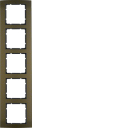 Berker 10153001, B.3 Frame 5g Alum Brown/Anthracite Matt, 4011334371656