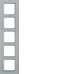 Berker 10156414, B.7 Frame 5g Glass Alum Laquer/Alum Matt, 4011334303992