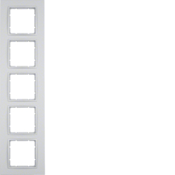 Berker 10156424, B.7 Frame 5g, Aluminium Matt Lacquered, 4011334376750