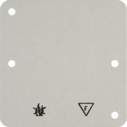 Berker 102112, Base Plate 1-Gang, Self extinguishing, 4011334002642
