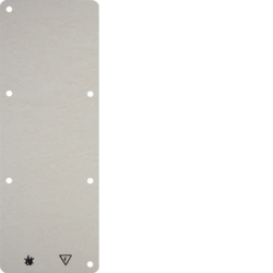 Berker 102132, Base Plate 3-Gang, Self extinguishing, 4011334002666