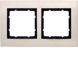 Berker 10223406, FRAME 2GANG B.1 PW/ANTHRA, 4011334282587