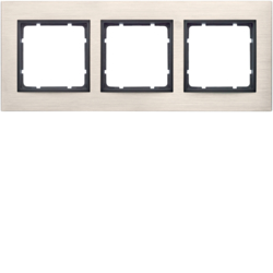 Berker 10233406, FRAME 3GANG B.1 PW/ANTHRA, 4011334282594