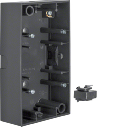 Berker 10421606, B.3 Surface Mount Box Anthracite 2-gang, 4011334223436