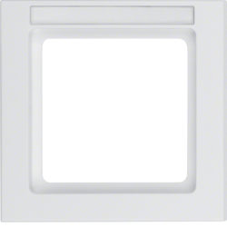 Berker 10516099, Frame, Label, Polar White, 1-Gang, 4011334357933