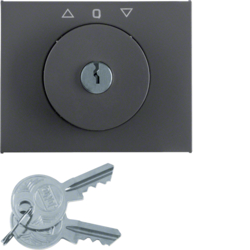 Berker 1079710600, C p lock key sw bl K.1 anthr, matt, 4011334507345