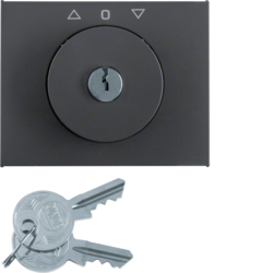 Berker 1079720600, C p lock key sw bl K.1 anthr, matt, 4011334507390
