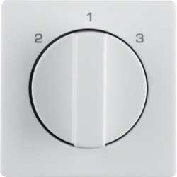 Berker 1084608900, C p rot knob 3-s sw, Q.1/Q.3, po wh velv, 4011334507888