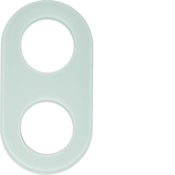 Berker 110209, Glas-plate 2gang, polarwhite, 4011334440369