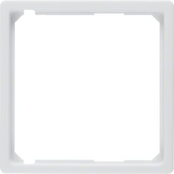 Berker 11096089, Intermediate Ring Central Plate, White, 4011334312093