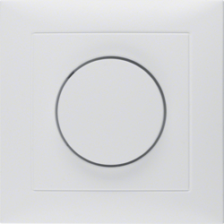 Berker 11309909, Cover Plate/Set Rotary Dim Polar White M, 4011334232483