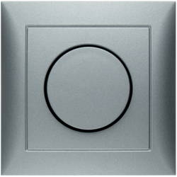 Berker 11309939, Cover Plate/Setting Rotary Dimmer Alu, 4011334360773
